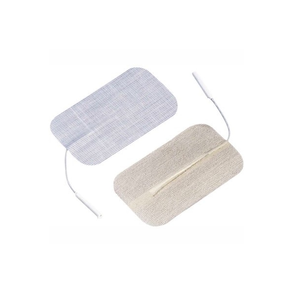 Dura-Stick Premium Electrodes, 2" x 3.5" Rectangle, Stainless Steel Mesh, 40/Case